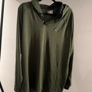 Under Armour Men's Olive Hooded Shirt